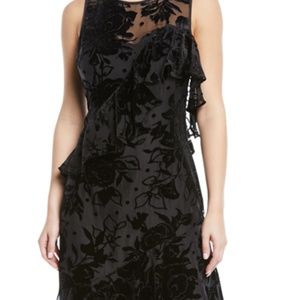 NWT Parker Black Velvet Dress Size 4
